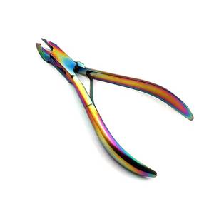 5 in 1 Stainless Steel Nail <b>Kit</b> with Rainbow Finish Portable <b>Manicure</b> Tools Set for Adults in Black Carry Bag - Product Image 6