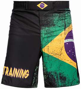 Pantalones cortos de MMA para hombre, para entrenamiento de artes marciales, cintura elástica con cordón, ligeros, de secado rápido, para lucha, gimnasio, entrenamiento, artes marciales, MMA - Product Image 3