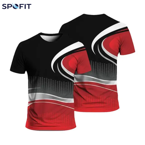 Camiseta Deportiva Negra Personalizada Sublimada, Nuevo Estilo, Unisex, Secado Rápido, para Entrenamiento Atlético, OEM ODM - Product Image 3
