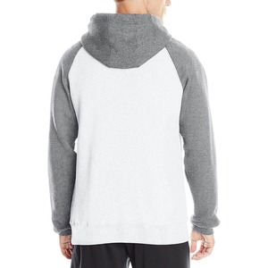 Sudadera con Capucha de Forro Polar para Hombre RELEVO INDUSTRIES, Manga Raglán, Color Sólido, Corte Regular, Informal, Blanca y Gris, para Otoño - Product Image 3