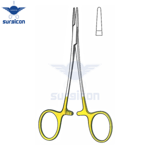 ที่จับเข็มผ่าตัด Nagata ขนาด 11.5 ซม. / 4-1/2 นิ้ว พร้อมหัวทังสเตนคาร์ไบด์ TC GOLD สำหรับการจับเข็มอย่างแม่นยำ - Product Image 2