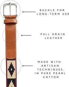 Ceinture en cuir tressé de luxe pour homme, en cuir de vachette véritable, faite à la main, de haute qualité, avec boucle ardillon – Vente en gros - Product Image 5