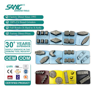 Sang รองเท้าขัดโลหะ Bond, รองเท้าบดเพชรล็อก <span class=keywords><strong>EZ</strong></span> เปลี่ยน redi บล็อกสี่เหลี่ยมคางหมูสำหรับเครื่องบดพื้นคอนกรีต - Product Image 1