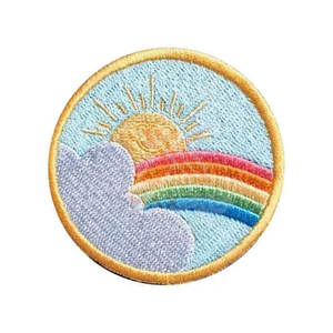 Badges brodés à la main sur mesure en gros, service OEM, derniers modèles de badges brodés à la main - Product Image 2