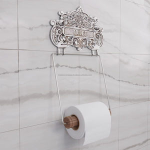 Porte-papier toilette mural en métal antique robuste de designer pour salle de bain et cuisine avec taille et logo personnalisables Inde - Product Image 2