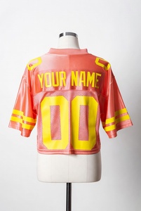 เสื้อฟุตบอลตาข่ายสั่งทำระดับมืออาชีพ พิมพ์ลายด้วยความร้อน ระบายอากาศได้ดี ดีไซน์ขาสั้น บริการ OEM ทรงบ็อกซี่สำหรับผู้ชาย ไซส์พลัส 100% - Product Image 2
