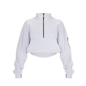 Sudadera Oversize de Mujer con Cremallera de un Cuarto, Estampado Tie-Dye, 100% Algodón Felpa, Ecológica y Transpirable, Venta al por Mayor - Product Image 1