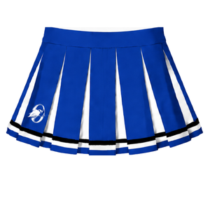 Jupe plissée bleu roi pour femme, uniforme de danse de compétition, tenue de performance pour équipe athlétique - Product Image 1