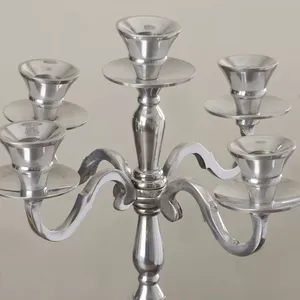 Porte-bougie en métal fait main, tendance actuelle, centre de table de luxe pour hôtel et mariage, populaire récemment - Product Image 5