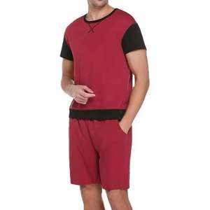 ชุดเซ็ตเสื้อยืดแขนสั้นกางเกงขาสั้นผู้ชาย ผ้าเนื้อนุ่ม ราคาประหยัด ระบายอากาศได้ดี สีพื้น คุณภาพดี ดีไซน์ล่าสุด - Product Image 2