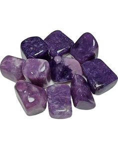 Pierre Roulée en Lépidolite Naturelle, Cristal de Guérison Feng Shui Reiki, Style Amour, Couleur Violette, Vente en Gros, Souvenir, Bijou en Pierre Précieuse - Product Image 1