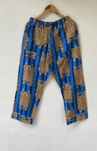 Ensemble de pyjama coordonné pour femmes Naaz Textile, imprimé à rayures de tigre, vêtements de détente et de sommeil décontractés d'été, pyjama en coton - Product Image 5