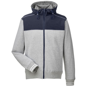 Sweat-shirt zippé pour homme en coton tricoté à coupe classique, couleur unie, décontracté - Product Image 6