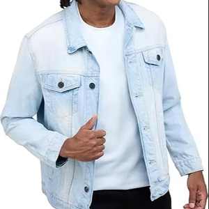 Chaqueta de Mezclilla Formal de Invierno para Hombre, 100% Algodón, con Logotipo Personalizado al por Mayor, Transpirable, Ecológica, de Secado Rápido, para Uso en Exteriores - Product Image 1