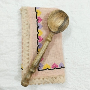 Tenedor de cocina de madera hecho a mano Utensilio de cocina de madera natural rústico Servidor de ensalada o pasta ecológico Todos los utensilios de cocina para todos los días - Product Image 4