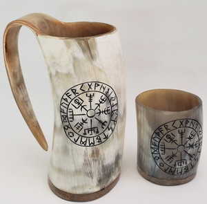 Jarra de Cuerno Vikinga Hecha a Mano para Cerveza, Sidra, Cerveza Alemana, Whisky, Regalo Medieval y Decoración para Bar en Casa - Product Image 3
