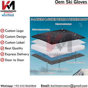 Gants thermiques pour hommes, pour course en plein air, cyclisme, ski, sports d'hiver, fonction écran tactile, chauds, imperméables, en polaire polyester - Product Image 4