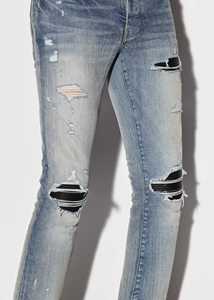 Pantalones Vaqueros Casuales Ajustados con Rasgaduras para Hombre, Jeans de Mezclilla Desgastados, Jeans Ajustados con Parches - Product Image 6