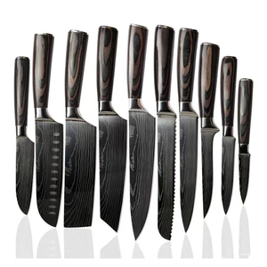 Ensemble de couteaux de cuisine en acier Damas de haute qualité, couteaux de chef de qualité professionnelle, lame durable et résistante, outils de cuisine pour la maison - Product Image 1