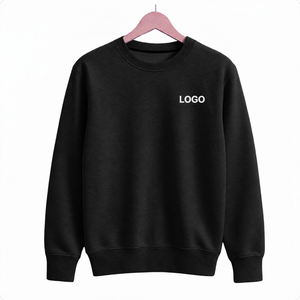 เสื้อสเวตเชิ้ตผ้าฟลีซคอกลมสีดำแบบเรียบสำหรับผู้หญิง เนื้อผ้านุ่มสบาย สวมใส่ได้ทุกวัน ขายส่ง แบรนด์ USA UK ยุโรป - Product Image 1
