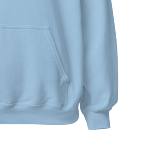 Sweat-shirt à capuche unisexe bleu ciel avec motif brodé circulaire, en molleton, à manches longues, décontracté, vêtement d'hiver - Product Image 4