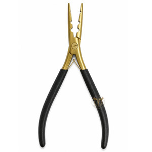 Pince professionnelle à 3 trous pour extensions de cheveux, revêtement titane, outil d'installation pour micro-anneaux et nano-anneaux - Product Image 1