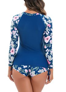 Custom Design Sublimation <b>Print</b> Women's Long Sleeves Swimwear <b>Surfing</b> Shirts Rash Guard Swimming Suit for Women - Product Image 3