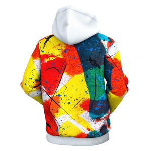 Sweat à capuche en molleton 100 % coton pour homme, impression par sublimation 3D, motif uni, teinture unie, pour l'hiver, qualité économique - Product Image 5