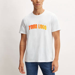 เสื้อยืดผู้ชายไซส์ใหญ่ขายส่ง สตรีทแวร์ ผ้าฝ้าย 100% เป็นมิตรกับสิ่งแวดล้อม สกรีนโลโก้ด้วยผ้าไหมตามสั่ง เสื้อยืดสีตามสั่ง - Product Image 3