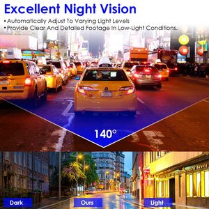 Cámara para Auto 2K HD WiFi con Tarjeta de Almacenamiento de 32G, Pantalla IPS de Gran Angular de 140 Grados, Grabación en Bucle, Visión Nocturna - Product Image 3