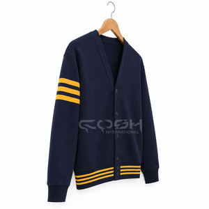 Cosh International Wholesale <b>Women</b> Sorority <b>Cardigan</b> Sweater Custom Uniform Stylish Outdoor Wear <b>Navy</b> <b>Blue</b> Knitted <b>Cardigan</b> - Product Image 3