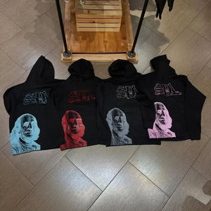 Sweat-shirts et sweats à capuche pour hommes en coton de qualité supérieure, épais, en molleton lourd, surdimensionnés, avec logo personnalisé imprimé - Product Image 3