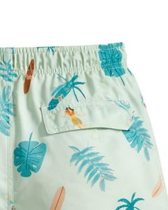 Shorts de bain pour hommes à imprimé tropical, séchage rapide, shorts de plage, shorts de surf à taille élastique, fabricant OEM personnalisé - Product Image 5