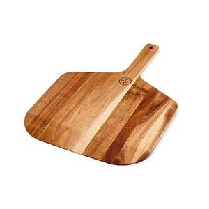 Assiette à pizza ronde en bois |   Planche à steak avec rainure pour usage professionnel - Product Image 6