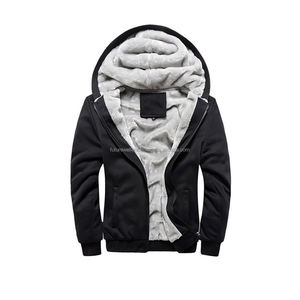 Sudaderas con capucha en blanco Sudadera con logotipo personalizado Jersey para hombre Color liso Térmica Cremallera completa 100% Algodón Sudaderas con capucha para hombre básico mezcla de algodón - Product Image 2