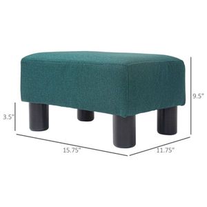 Poggiapiedi Moderno e Confortevole in Plastica e Tessuto per Soggiorno, Camera da Letto e Uso Alberghiero - Product Image 2