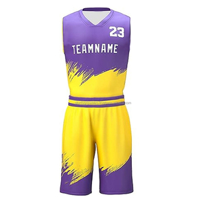 Maillot de basket-ball personnalisé, respirant, imprimé, 100% polyester, service OEM, prix bas, meilleure qualité, design personnalisé - Product Image 2