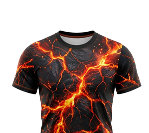 เสื้อกีฬาพิมพ์ลายเรขาคณิตแบบระบายอากาศน้ำหนักเบา - Product Image 4