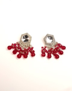 Pendientes Colgantes de Diseño Novedoso al por Mayor, con Perlas de Imitación, Geométricos, Hexagonales, con Cuentas, de Aleación de Zinc, Chapados en Oro, a la Moda - Product Image 3