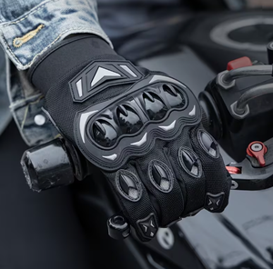 Gants de moto respirants pour hommes, compatibles avec les écrans tactiles et à doigts entiers, pour la course et le vélo - Product Image 4