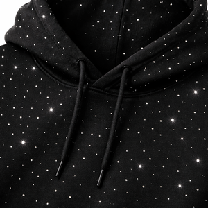 Sudaderas de Lujo con Pedrería al por Mayor para Hombre, de Algodón Grueso y Felpa, Estilo Urbano Oversize, 400 GSM, Logotipo Personalizado OEM - Product Image 3