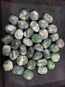 Vente en gros de pierres précieuses naturelles en jaspe néprite d'Indonésie, 20-30 mm, artisanat, cristal de guérison, haute qualité, forme galet poli - Product Image 6