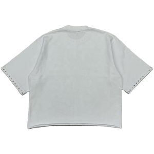 Oversized Acid Wash Tee USA Fashion Trend Men <b>Distressed</b> Cotton Streetwear T-shirt Custom Printing Luxury Quality <b>Top</b> - Product Image 2