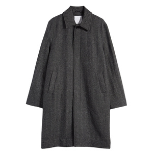 High Quality Fashion Men's Long <b>Woolen</b> Cotton <b>Trench</b> <b>Coat</b> Casual Streetwear Outerwear Winter Overcoat V-neck Double Button - Product Image 6