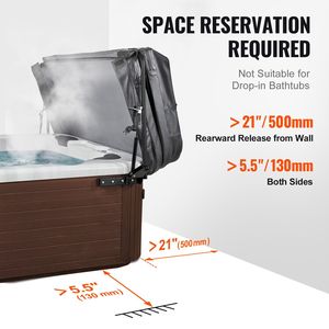 Sollevatore idraulico per Spa regolabile per vasche da bagno rettangolari vasche idromassaggio 69 \ "-96.5 \" attrezzature per la movimentazione di materiali a caldo - Product Image 6