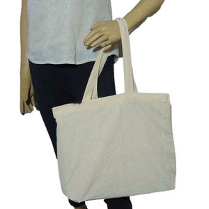 Custom Printed Cotton <b>Canvas</b> Grocery Tote Bag Eco Friendly Reusable Shopping Carry Bag <b>Plain</b> Western Style Time Pattern Handled - Product Image 2