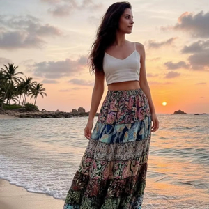 เสื้อผ้าผู้หญิงแฟชั่นลำลองคุณภาพดีราคาส่ง ผ้าฝ้ายเป็นมิตรกับสิ่งแวดล้อม สีตามสั่ง ปักลายอย่างยั่งยืน - Product Image 1