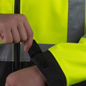 Veste de sécurité haute visibilité de qualité supérieure, coupe-vent, respirante, en tissu mesh, construction ingénierie, poches multifonctions - Product Image 4