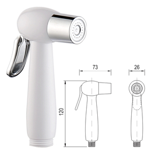 OEM/ODM KSVX-31Xi Bidé Moderno Portátil de Plástico ABS Cromado, Montado en la Pared, Rociador Vertical Personalizable - Product Image 2
