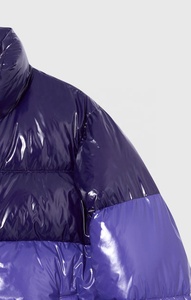 Nouvelle veste d'hiver tendance pour femmes, rembourrage chaud en duvet, design personnalisé avec logo, doublure en cuir d'agneau, tissu en nylon, tissu en toile - Product Image 6